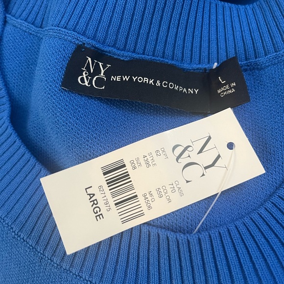 ❣️🆕New York & Company French Blue Sweater Dress❣️ - Picture 7 of 9